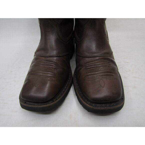 Cabela\'s Mens Size 9 D Brown Leather Stockman Cowboy Western Boots